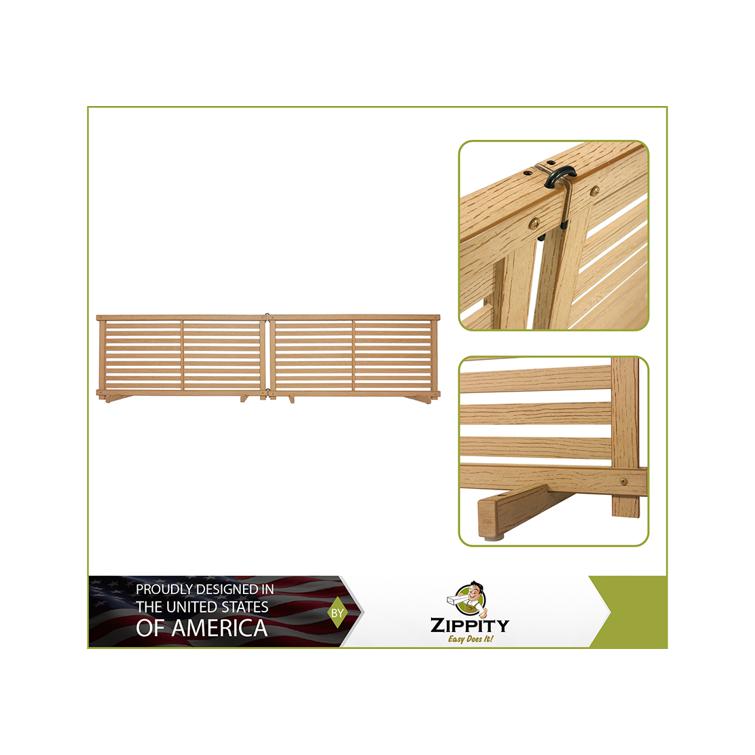 WANI JR SPEED 78㎝ WoodTek Vinyl Slatted Cedar Portable Puppy Fence Kit (22in H x 44in W)